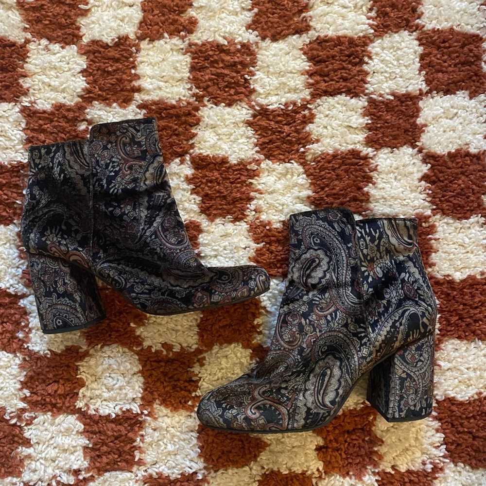 BP Nordstrom Patterned Boots